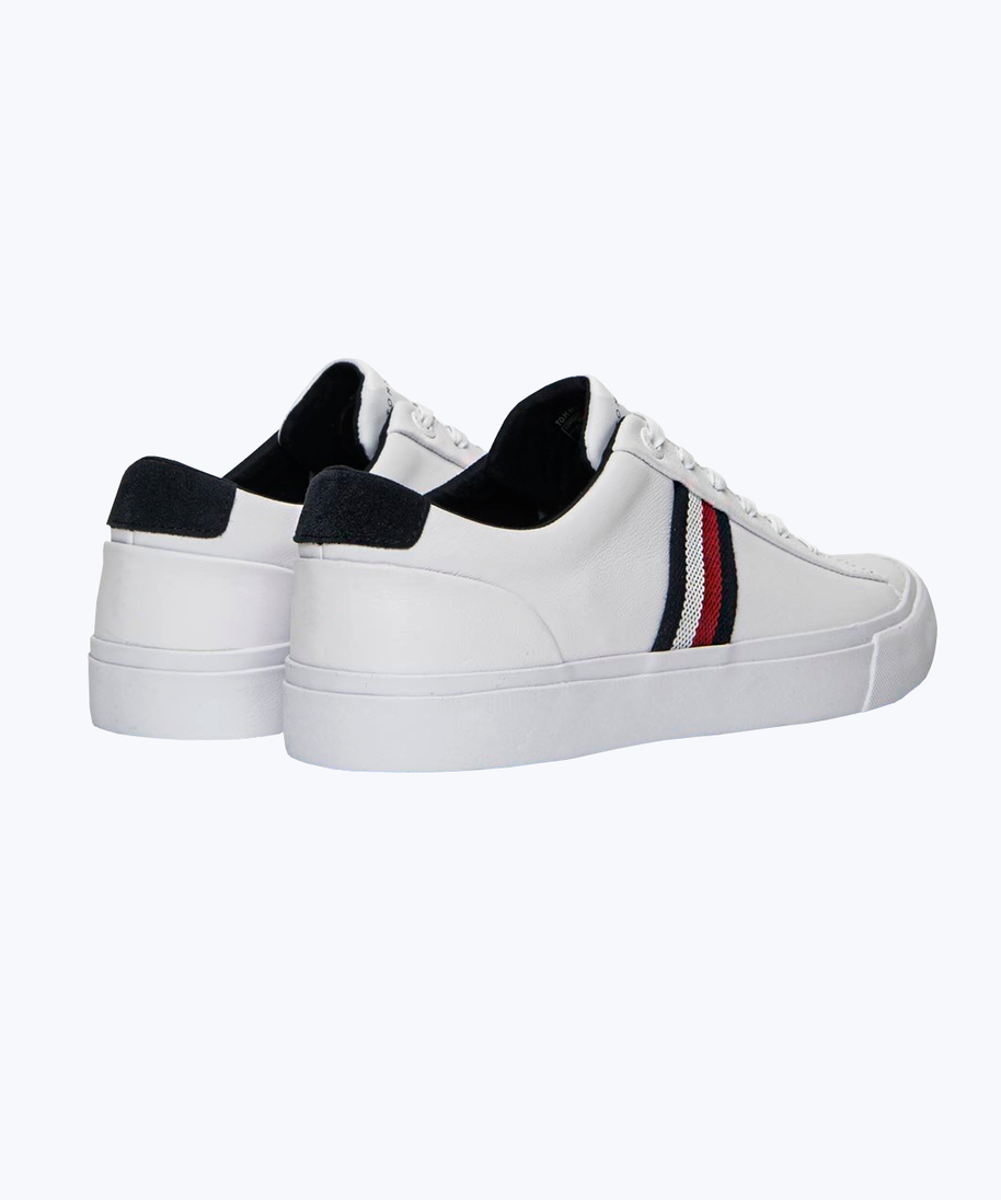 White leather sneakers